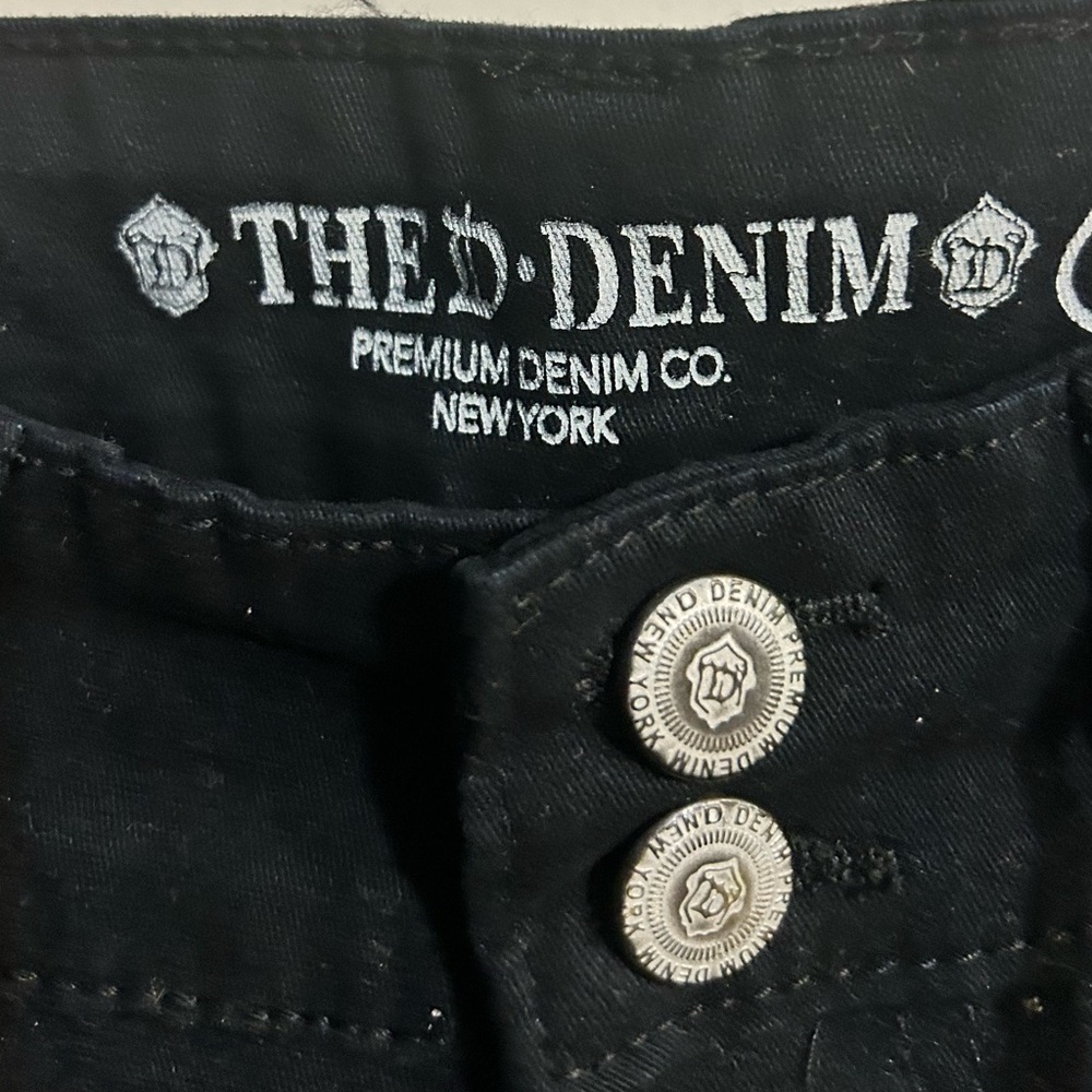 The D Denim Black Straight leg stretchy soft cotton denim jeans women’s size 3 - Picture 4 of 9